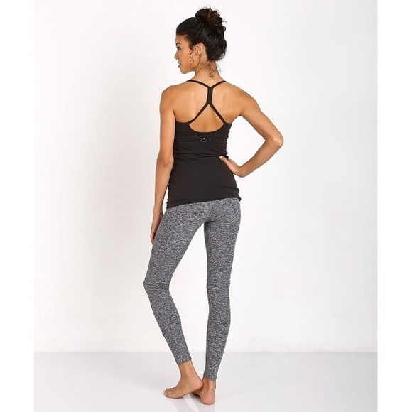 Beyond Yoga Pants Womens Small Gray Space Dye 7/8 Leggings Gym Yoga Mid Rise - Picture 6 of 8